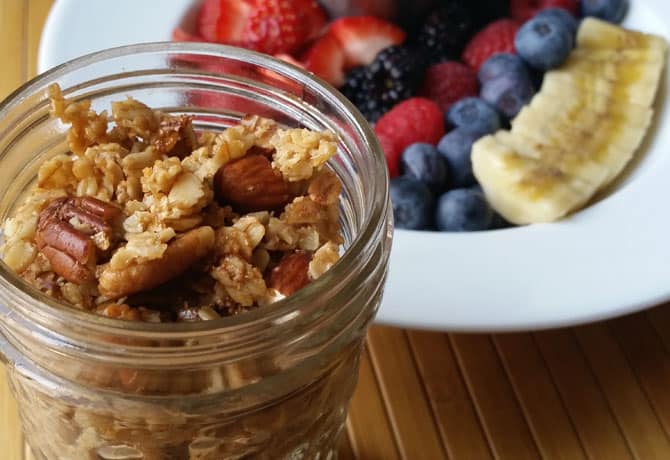 What To Make For Breakfast Tomorrow? Maple-Nut Granola