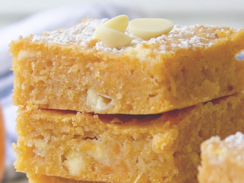 Nutty Golden Blondies